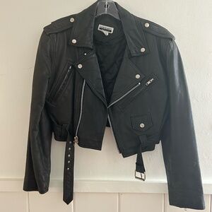 VINTAGE Contempo Casuals Leather Biker Jacket